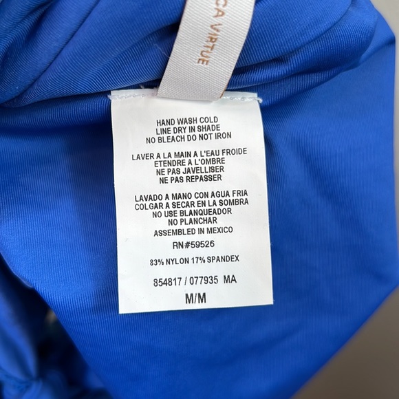 NWT Becca Swim Bottoms High Waist Side Tie Medium - Picture 9 of 9